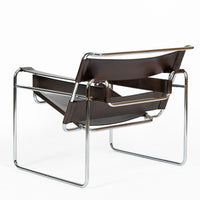Mid Century Brown Wassily Chair by Marcel Breuer for Stendig 1960s, 2 Available