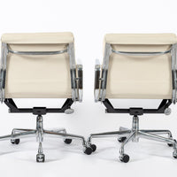 Eames for Herman Miller Tan Cream Office Chairs in Schumacher VEGAN Leather