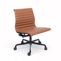 Mid Century Brown Leather Office Chair by Eames for Herman Miller