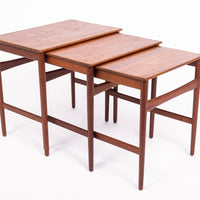 Mid Century Danish Teak Nesting Tables by Hans J. Wegner, 1960s