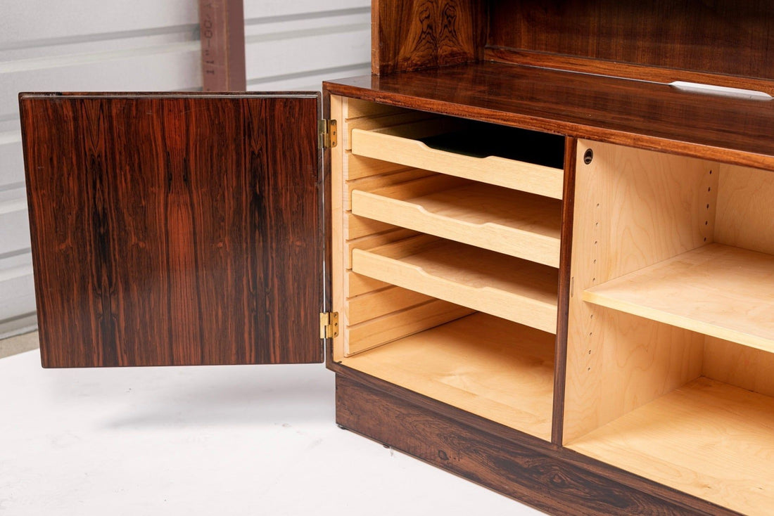 Mid Century Danish Rosewood Bookcase by Carlo Jensen for Hundevad, 1960s