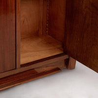 Antique French Art Deco Mahogany Sideboard Cabinet by Andre Sornay