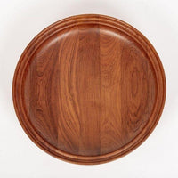 Danish Modern Large Teak Wood Bowl by Henning Koppel for Georg Jensen, 1960s