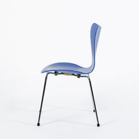 Blue Danish Modern Dining Chair Series 7 by Arne Jacobsen for Fritz Hansen