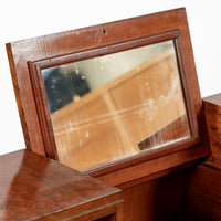 American Art Deco Birdseye Maple Vanity Cabinet or Dressing Table, Circa 1930
