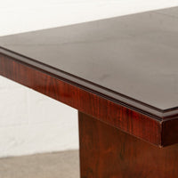 Antique Art Deco Wood Extendable Dining Table, Matching Credenza Available
