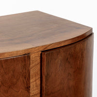 Antique Art Deco Small Burlwood Drinking Cabinet, 1930s