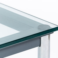 Bauhaus LC10-P Low Glass Coffee Table by Le Corbusier for Cassina