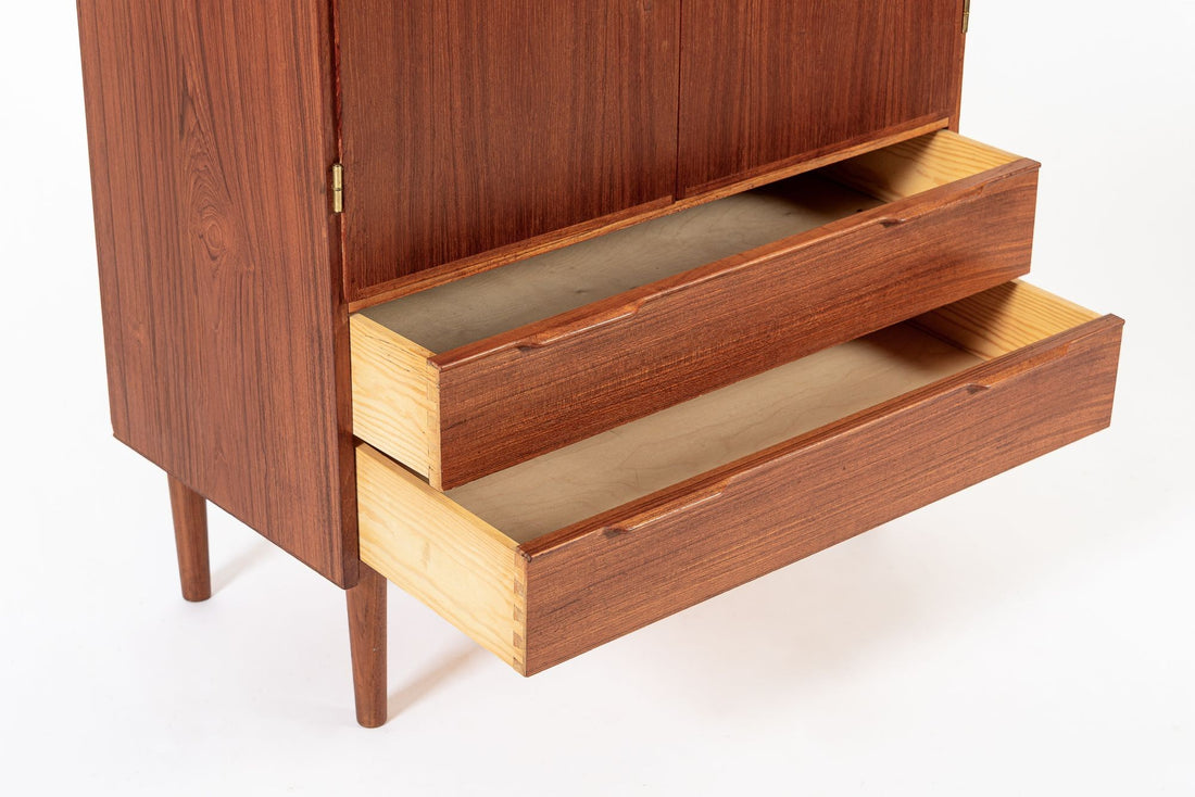 Mid Century Danish Teak Wood Storage or Bar Cabinet