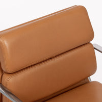 Eames Herman Miller Brown Leather Desk Chair Soft Pad 2000s