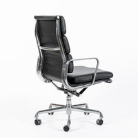 Eames for Herman Miller Tall Black Leather Desk Chair Soft Pad