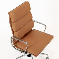 Eames for Herman Miller Aluminum Group Soft Pad Brown Office Chair