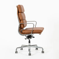Herman Miller Eames Tall Brown Leather Desk Chair Soft Pad