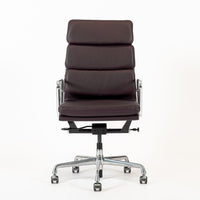 Eames for Herman Miller Tall Dark Purple Desk Chairs Set of 2