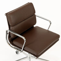 Dark Brown Leather Office Chair by Eames for Herman Miller