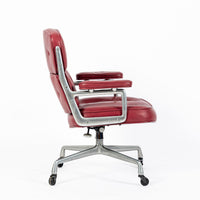 Vintage Eames for Herman Miller Time Life Red Leather Lobby Office Chair 1960s