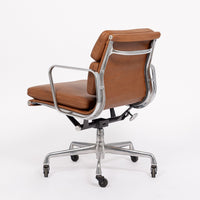 Mid Century Brown Leather Office Chair by Eames for Herman Miller 2000s