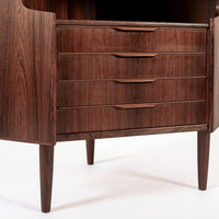 Mid Century Danish Rosewood Corner Bar Cabinet 1960s
