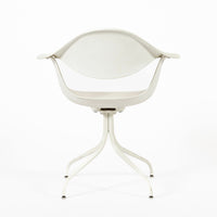 Mid Century White Swag Chair by George Nelson for Herman Miller