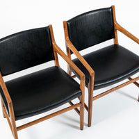 Hans J. Wegner JH507 Oak Dining Armchairs for Johannes Hansen (Attr.), Set of 6, Denmark, Circa 1965