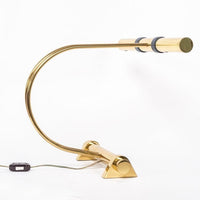 Vintage Tubular Brass Table Lamp by Casella Lighting, 1970s