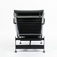 Cassina LC4 Black Leather Chaise Lounge Chair by Le Corbusier 1994