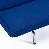 Mid Century Blue Sofa Compact by Eames for Herman Miller 1970s