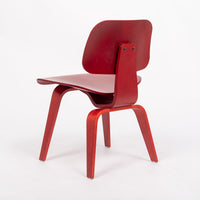 Mid Century DCW Red Plywood Chair by by Eames for Herman Miller