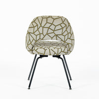Eero Saarinen Executive Side Chair for Knoll Mid Century Modern Black Metal