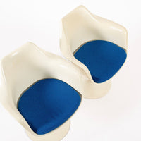 Original Fiberglass Tulip Arm Chairs by Eero Saarinen for Knoll 1970s
