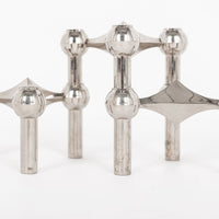 Mid Century Silver Candleholders by BMF Nagel Quist