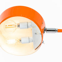 Vintage Mid-Century Modern Orange Floor Lamp by Ateljé Lyktan, Sweden, 1970s