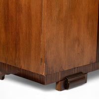Antique German Art Deco Armoire Wardrobe Cabinet 1930s