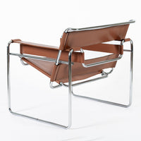 Mid Century Wassily Brown Lounge Chair by Marcel Breuer for Gavina