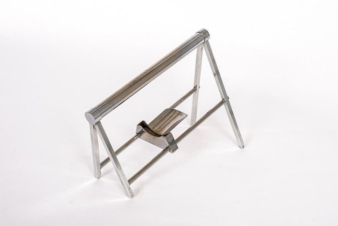 Rare Antique French Art Deco Wine Bottle Holder by Jacque Adnet, 1940s