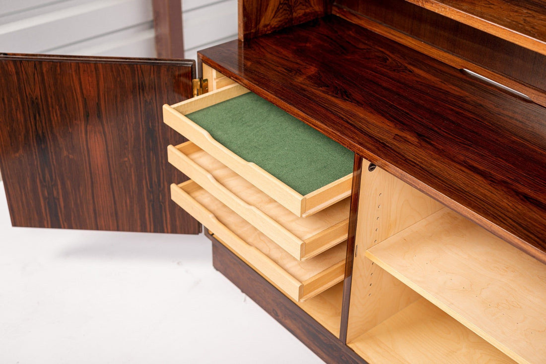 Mid Century Danish Rosewood Bookcase by Carlo Jensen for Hundevad, 1960s