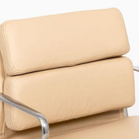 Eames for Herman Miller Cream Leather Office Chair Pair 2000s