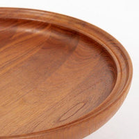 Danish Modern Large Teak Wood Bowl by Henning Koppel for Georg Jensen, 1960s