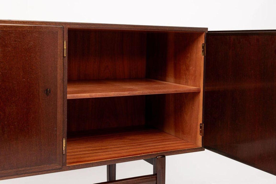Mid Century Wood Sideboard Cabinet or Credenza by Ole Wanscher