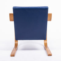 Bauhaus 402 Blue Arm Chair by Alvar Aalto, Made in Finland, 1930s