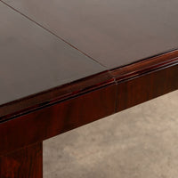 Antique Art Deco Wood Extendable Dining Table, Matching Credenza Available