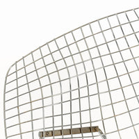 Mid Century Silver Diamond Wire Lounge Chairs by Harry Bertoia for Knoll