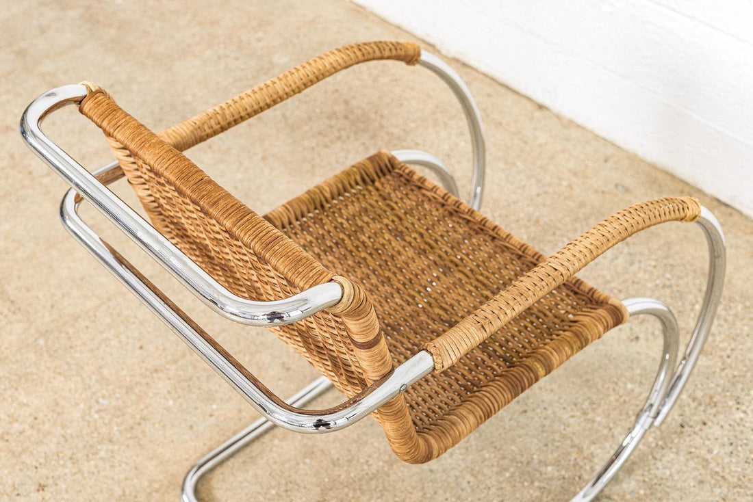Mid Century Bauhaus MR 20 Arm Chair by Mies van der Rohe for Stendig 1970s