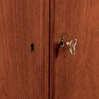 Mid Century Danish Teak Wood Corner Bar Cabinet 1960s