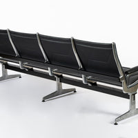 Mid Century Eames for Herman Miller Black Tandem Sling Seating 1990s