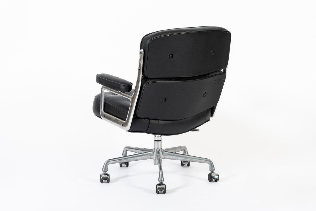 Eames Herman Miller Time Life Black Leather Office Chair