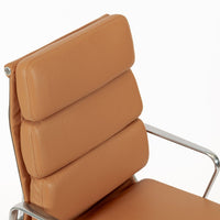 Eames for Herman Miller Aluminum Group Soft Pad Brown Office Chair