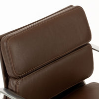 Dark Brown Leather Office Chair by Eames for Herman Miller