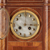 Antique French Wooden Chiming Mantel Clock, circa 1900
