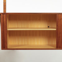 Large Mid Century Danish HG Teak Wood Modular Wall Unit Shelving & Bookcase